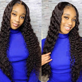 Lizourey Hair Brazilian Virgin Hair Deep Wave Human Hair One Bundle 26inch 100% Unprocessed Virgin Human Hair Extension Weave Deep Wave Bundle Natural Color (100+/-5g)/bundle