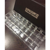 byAlegory (Set of 2) Acrylic Lipstick Makeup Organizers 24 Space Beauty Storage Refillable Cosmetic Container - Clear
