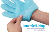 NatraCure Moisturizing Gel Booties and Gloves Set - (For dry skin, dry hands, feet, cracked heels, cuticles, rough skin, dead skin, use with your favorite lotions) - 155/175-AQ/RET - Color: Aqua