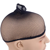 Men's Costume Wig + 6 Earrings + Mustache + 2 Circles Black Choker