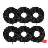 4-20 PCS Velvet Pocket Hair Scrunchies, MTSCE Secret Zipper Pocket Hair Ties Elastic Zipper Hair Accessories for Women Girls Party (Black 6PC A Style)