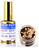 DND DC MOOD Gel Polish, Premium Temperature-Activated Nail Polish, HOT or COLD, Daisy Nails Heat Change Color (with bonus side Glitter) Made in USA (Cerulean to Arctic Peace (09))