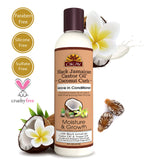 Okay Black Jamaican Castor Oil Coconut Curls Leave In Conditioner Helps Condition,Strengthen,and Regrow Hair Sulfate,Silicone,Paraben Free For All Hair Types and Textures Made in USA 8 oz