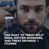 Grooming Lounge Whisker Sauce Beard Conditioner – Conditioning Beard & Skin Moisturizer Balm For Dry, Itchy Facial Hair – 4 oz.