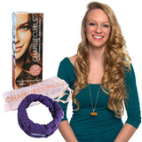 CharlieCurls: On The Go, One-Piece, Easiest No Heat Hair Curler (Plum (Box))