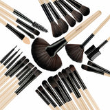 Foolzy 32 Professional Makeup Brush Set with Travel Case (BR-6C)