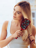Paddle Hair Brush for Detangling & Styling - Ideal for Blow-drying, Straightening, Combing All Hair Types (Heels & Lips)