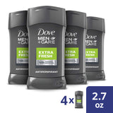 Dove Men+Care Antiperspirant Deodorant Stick, Extra Fresh, 2.7 Ounce (Pack of 4)