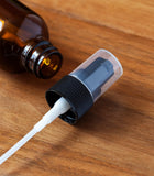 2 oz Amber Glass Boston Round Treatment Pump Bottle (12 pack) + Funnel
