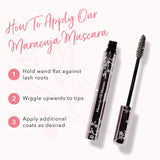 100% PURE Maracuja Oil Mascara, Dark Chocolate, Voluminous Mascara, No Clumping or Flaking, Dramatic Color, Natural Looking Volume, Natural Mascara (Deep Cocoa Brown Color) - 0.35 oz