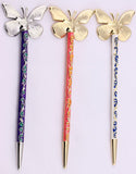 LiveZone Fashion Hair Decor Chinese Traditional Style Women Girls Hair Stick Hairpin Hair Making Accessory with Butterfly,Blue