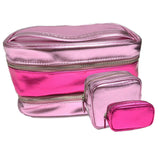 Victoria's Secret Bombshell Paradise Gift Set Mist & Train Case Cosmetic Bag 4 Piece Combo