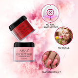 Dipping Nail Powder Colors Set - 10 Nude Pink Red Glitter Dip Powders Colors Nails Set No Nail Lamp Needed for French Nail Manicure Nail Art