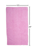 Fromm Softees Microfiber Towels – 10 Pack – Fast Drying Towel for Hair, Hands, Face – Use at Home, Salon, Spa, Barber, as Car Cleaning Rag – 16” x 29”, Extra Durable & Absorbent, Pink, 45033
