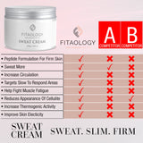 Fitaology Sweat Cream weight loss - firming body lotion- anti-cellulite cream – firming sweating slimming cream gel formulation – encourages thermogenic and muscle activity