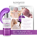 Purple Shampoo for Blonde Hair – Made in USA - Removes Brassiness, Yellow & Overtones – Gentle Toning & Hair Care – Blonde Shampoo with Platinum, Ash & Overtone Purple Effects – Cruelty-Free - 8 oz