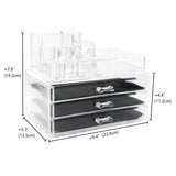 MORTHOME M Makeup Organizer, Make up Organizers, Cosmetics and Jewelry Storage Organizer Case Display Boxes (8803-1)