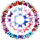 42 Pieces Butterfly Hair Clips Colorful Butterfly Barrettes 3D Glitter Butterfly Hair Accessories for Women Girls Teens Party Favors (Stylish Patterns)
