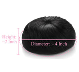 Onedor Synthetic Fiber Hair Extension Chignon Donut Bun Wig Hairpiece (4# - Dark Brown)