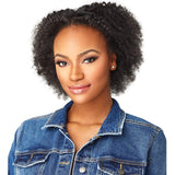 Sensationnel Human Hair Clip On Weave Curls Kinks & Co 4C Clique (18", NATURAL)