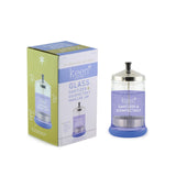 Keen Essentials Manicure Supplies Glass Jar for Styling Salon Barber Shop or Styling Station 21 OZ