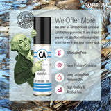 CA Perfume Impression of No 5 for Woman Fragrance Body Oils Alcohol-Free Essential Aromatherapy Sample Travel Size Roll-On 0.3 Fl Oz/10 ml X2