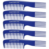 Lift Teasing Wide Tooth Comb – 5 Pack Chemical and Heat Resistant Detangler Comb – Anti Static Comb For All Hair Types – Durable and Lightweight - By Cantor