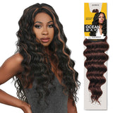 8 Packs AU-THEN-TIC Authentic Ocean Wave 20 Inches Crochet Braids Deep Ripple Body Wave Braids Synthetic Hair Extensions Kanekalon Fiber, Free Gift (8-PACK, P1B/33)