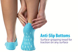 NatraCure Moisturizing Gel Booties and Gloves Set - (For dry skin, dry hands, feet, cracked heels, cuticles, rough skin, dead skin, use with your favorite lotions) - 155/175-AQ/RET - Color: Aqua