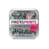 Fingrs Fing'rsprints Pre-Glued Nails, Runway Ready Trend Alert, 24 Count