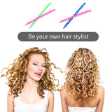 100 Pieces Spiral Hair Perm Rod Spiral Rod Plastic Long Barber Hairdressing Styling Curling Perm Rod Hair Rollers Salon Tools for Women Girls