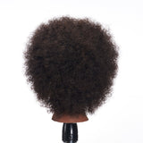 Hairginkgo 100% Human Hair Mannequin Head Hairdresser Training Head Manikin Cosmetology Doll Head (92092B0210)