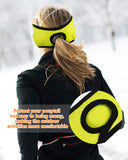 SATINIOR 4 Pieces Women's Fleece Ponytail Headband Winter Running Headband Ear Warmer Earband for Outdoor Sports