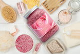 Rose Bath Salts - Natural Rosewood Oil & Rose Extract - Best for Relaxing - Good Sleep - Beauty - Bathing - Body Care - Wellness - Relax - Aromatherapy - Spa - De-Stress Bath Salts