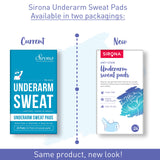 Sirona Disposable Underarm Sweat Pads - 24 Pads, Antiperspirant Absorbent Odour Blocker Pads Armpit Dress Shields, Fights Hyperhidrosis