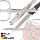 3 Swords Germany - brand quality 6 piece manicure pedicure grooming kit set for professional finger & toe nail care scissors clipper fashion leather case in gift box, Made in Solingen Germany (02150)