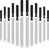 12 Pieces 4 Sides Stainless Steel Nail File Metal Diamond File, 2 Size Metal File Buffer Fingernails Toenails Manicure Files for Men Women Salon Home Office and Travel