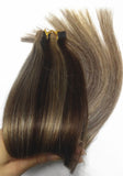 TheFashionWay Brazilian Human Hair Extensions 20Pcs/Pack 16-24 inches Tape in Silky Straight Weft Remy Virgin Hair