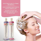 Sulfate Free Shampoo and Conditioner Kit for Keratin and Color Treated Hair – Restore Damaged, Dry, Curly or Frizzy Hair - No Parabens or Sulfates – Daily Moisture Renewal (10 OZ)