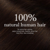 S-noilite Clip in Hair Extensions Real Human Hair 8pcs 18 Clips 90g Full Head Clip on Human Hair Extension Soft Straight For Women (14 16 18Inch, 2 Dark Brown)