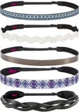Hipsy Women's Adjustable No Slip Cute Fashion Headbands Braided Hairband Packs (5pk Braided & Hippie Headband Multi Pack)