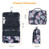 Toiletry Bag Womens, Travel Bag for Toiletries, Portable Shower Bag with Metal Hook, Hanging Toiletry Bag with Large Capacity, Waterproof Travel Makeup Organizer for Girls