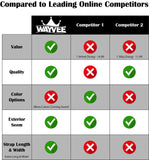 Wayvee Crowns 2Pack Premium Durags For Men Waves | 1 Velvet Durag | 1 Silk Durag (Green)