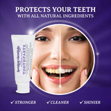 Natural 4-Pack Sensitivity Fluoride Free Toothpaste for Clean Teeth and Fresh Breath, SLS-Free Toothpaste with Zero Sugar, Vegan, Gluten-Free, 3.5 oz - SprinJene