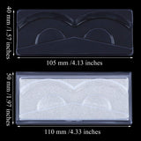 URATOT 18 Pieces Empty Eyelash Case with Glitter Paper and Clear Tray Plastic Eyelash Packaging Boxes Empty Lashes Holder Cases False Eyelash Storage Box for False Eyelash