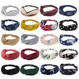 DRESHOW 10 Pack Boho Headbands for Women Girls Criss Cross Elastic Hair Band Twisted Head Wrap