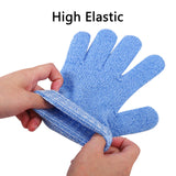 URATOT 15 Pairs Exfoliating Gloves Double Sided Deep Clean Dead Skin and Improves Blood Circulation Bath Gloves