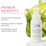 100% PURE Mattifying Primer, 1 oz, Silicone-Free Makeup Primer, Oil-Free, Shine-Free, For Flawless, Long-Lasting Foundation, Poreless Finish, Face Primer that hydrates and brightens