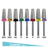 C&I 5 in 1 Multi-function Tapered Shape Nail Drill, Professional Drill Bit for Nail Manicure Machine (XC)