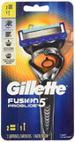 Gillette Fusion Proglide Men's 5 Blades Razor System - 1 Razor + 2 Cartridges